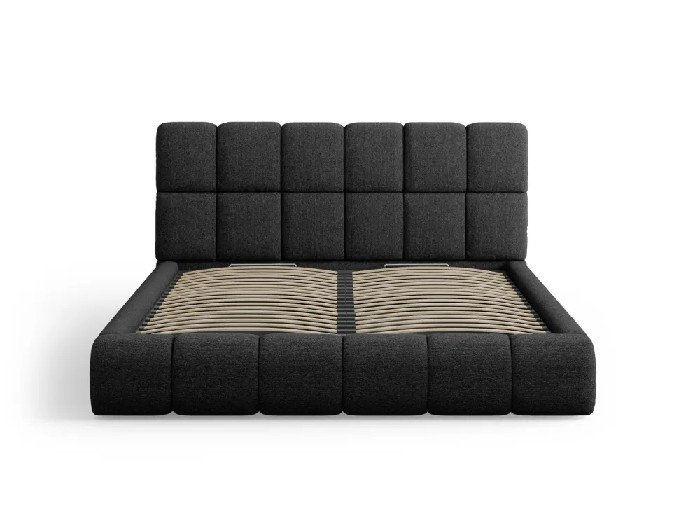 Łóżko Bellis Black Chenille 160x200cm