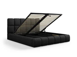 Łóżko Bellis Black Chenille 160x200cm