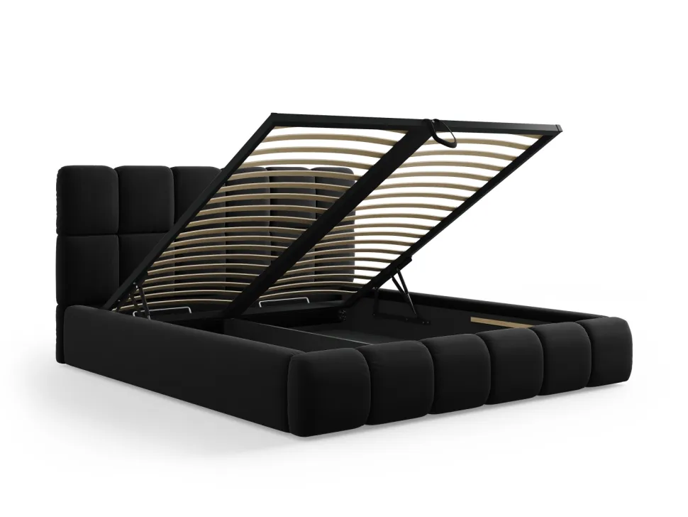 Łóżko Bellis Black Velvet 180x200cm