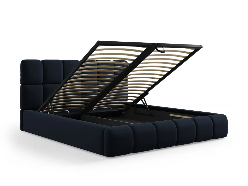 Łóżko Bellis Dark Blue Velvet 160x200cm