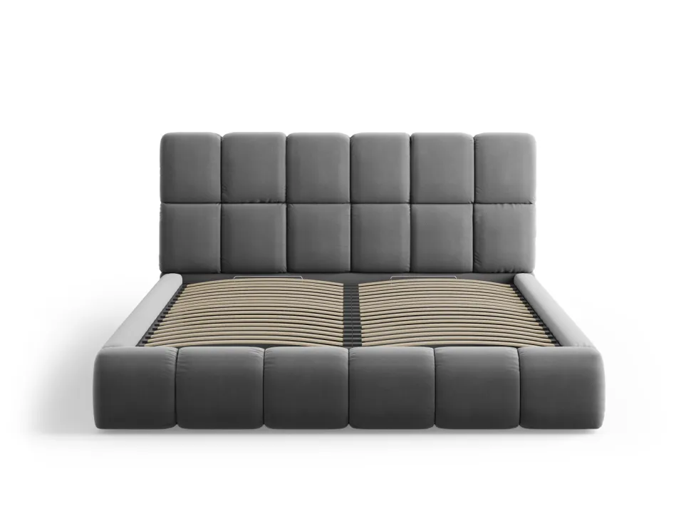 Łóżko Bellis Grey Velvet 200x200cm