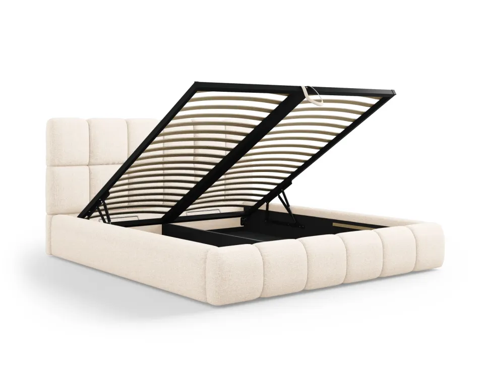 Łóżko Bellis Light Beige Chenille 140x200cm