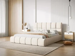 Łóżko Bellis Light Beige Chenille 180x200cm