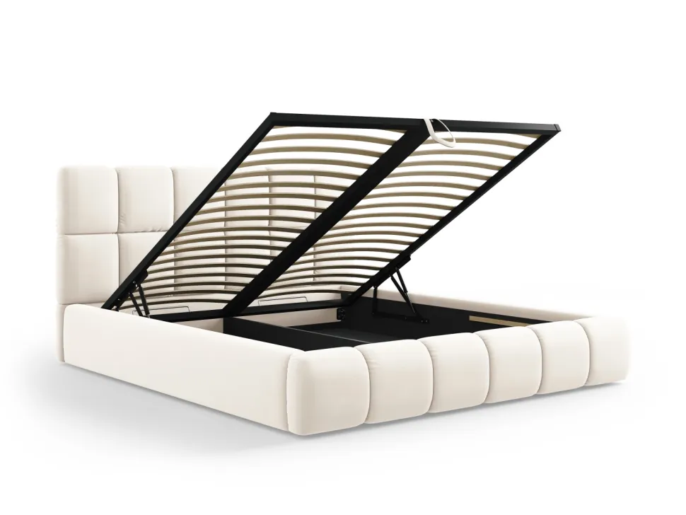 Łóżko Bellis Light Beige Velvet 200x200cm