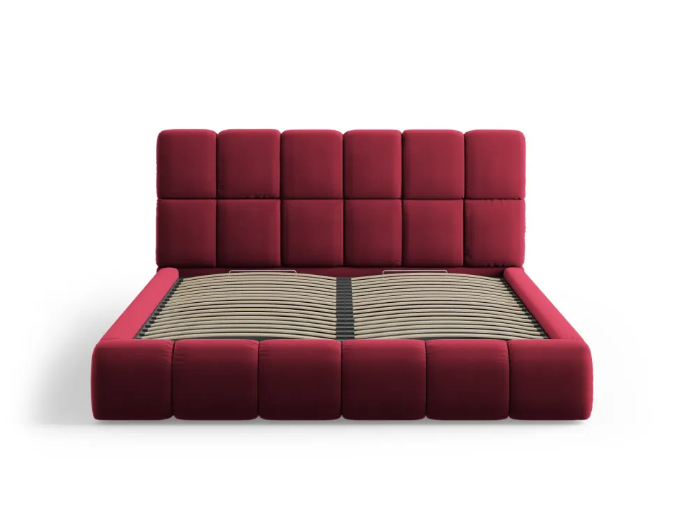 Łóżko Bellis Red Velvet 200x200cm