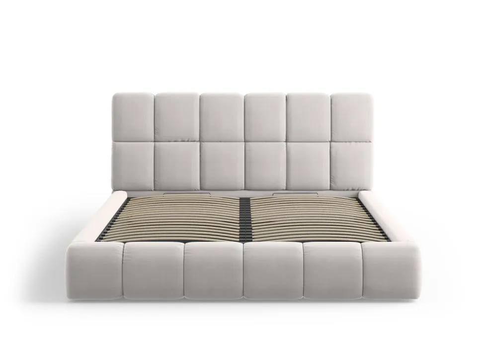 Łóżko Bellis Silver Velvet 140x200cm