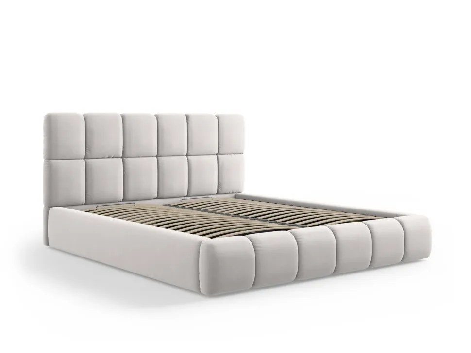 Łóżko Bellis Silver Velvet 160x200cm