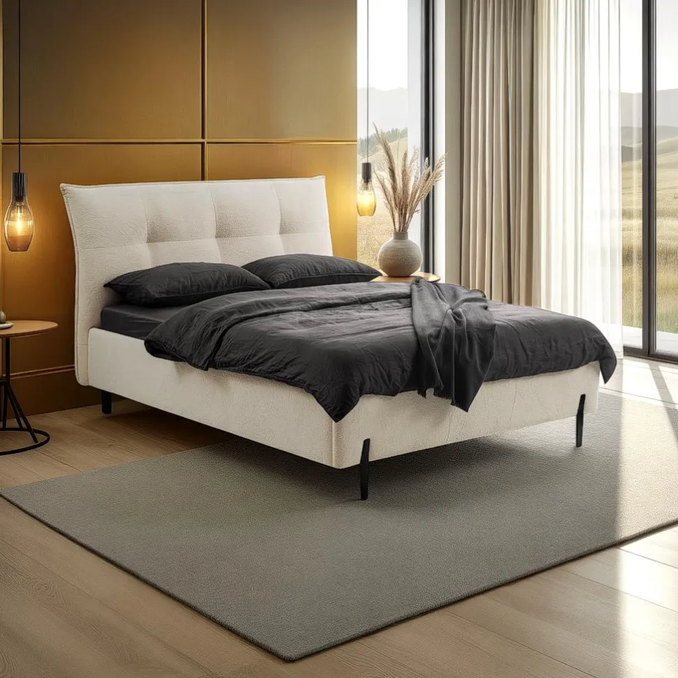 Łóżko Biscuit 160x200cm beżowe Cosy 3 GR2