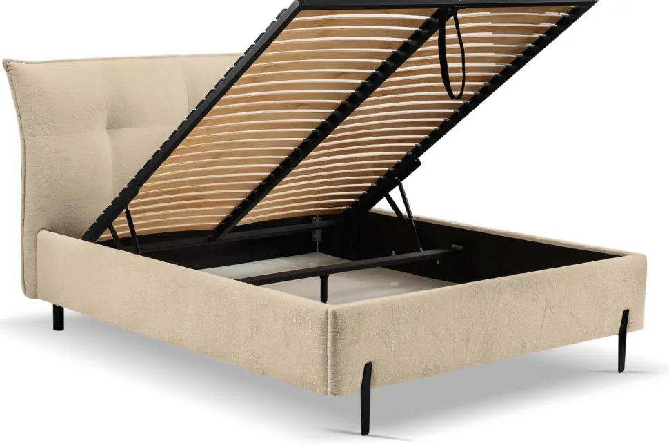 Łóżko Biscuit 160x200cm beżowe Cosy 3 GR2