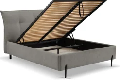 Łóżko Biscuit 140x200cm szare ciemne      Cosy 7 GR2