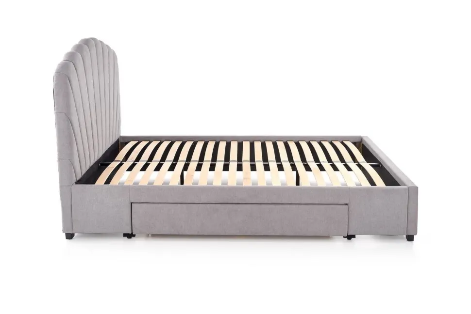 Łóżko Brig 160, jasny popielaty