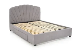 Łóżko Brig 160, jasny popielaty
