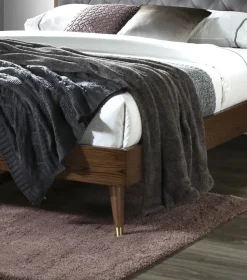 Łóżko Disy popielaty / orzech