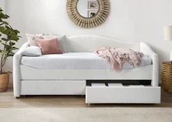 Łóżko Elbert 90 cm kremowy