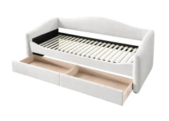 Łóżko Elbert 90 cm kremowy