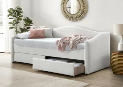 Łóżko Elbert 90 cm kremowy