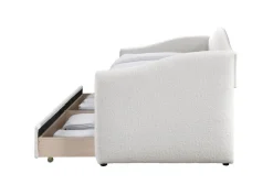 Łóżko Elbert 90 cm kremowy