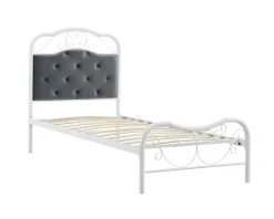 Łóżko Fabi 90, popielaty / biały