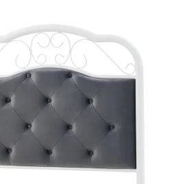 Łóżko Fabi 90, popielaty / biały
