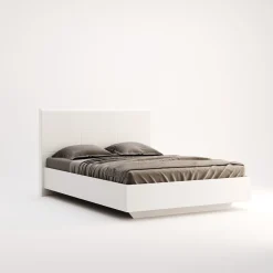 Łóżko Flory 180 cm podnoszony stelaż  biały połysk