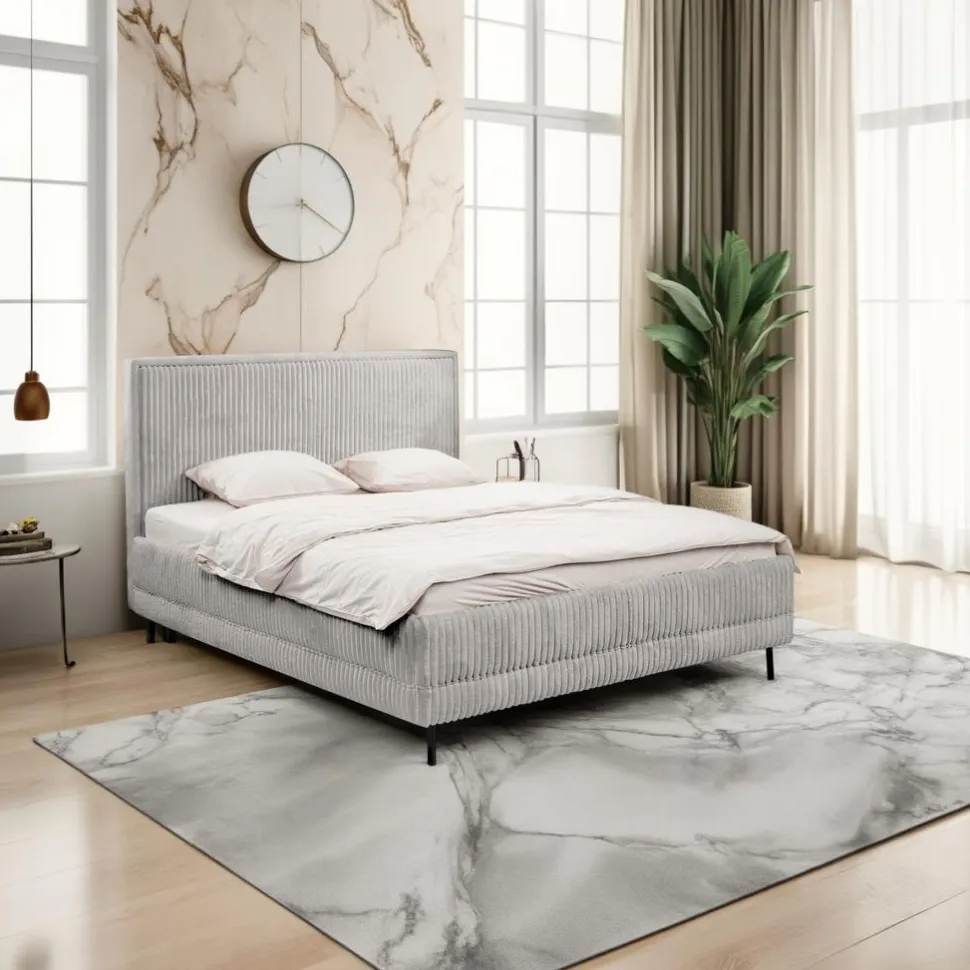 Łóżko Foggy 140x200cm szary Ambience 18 GR3