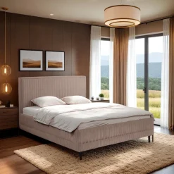 Łóżko Foggy 140x200cm taupe Ambience 04   GR3