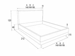 Łóżko Foggy 180x200cm taupe Ambience 04   GR3