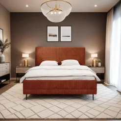 Łóżko Foggy 180x200cm terakota Ambience   09 GR3