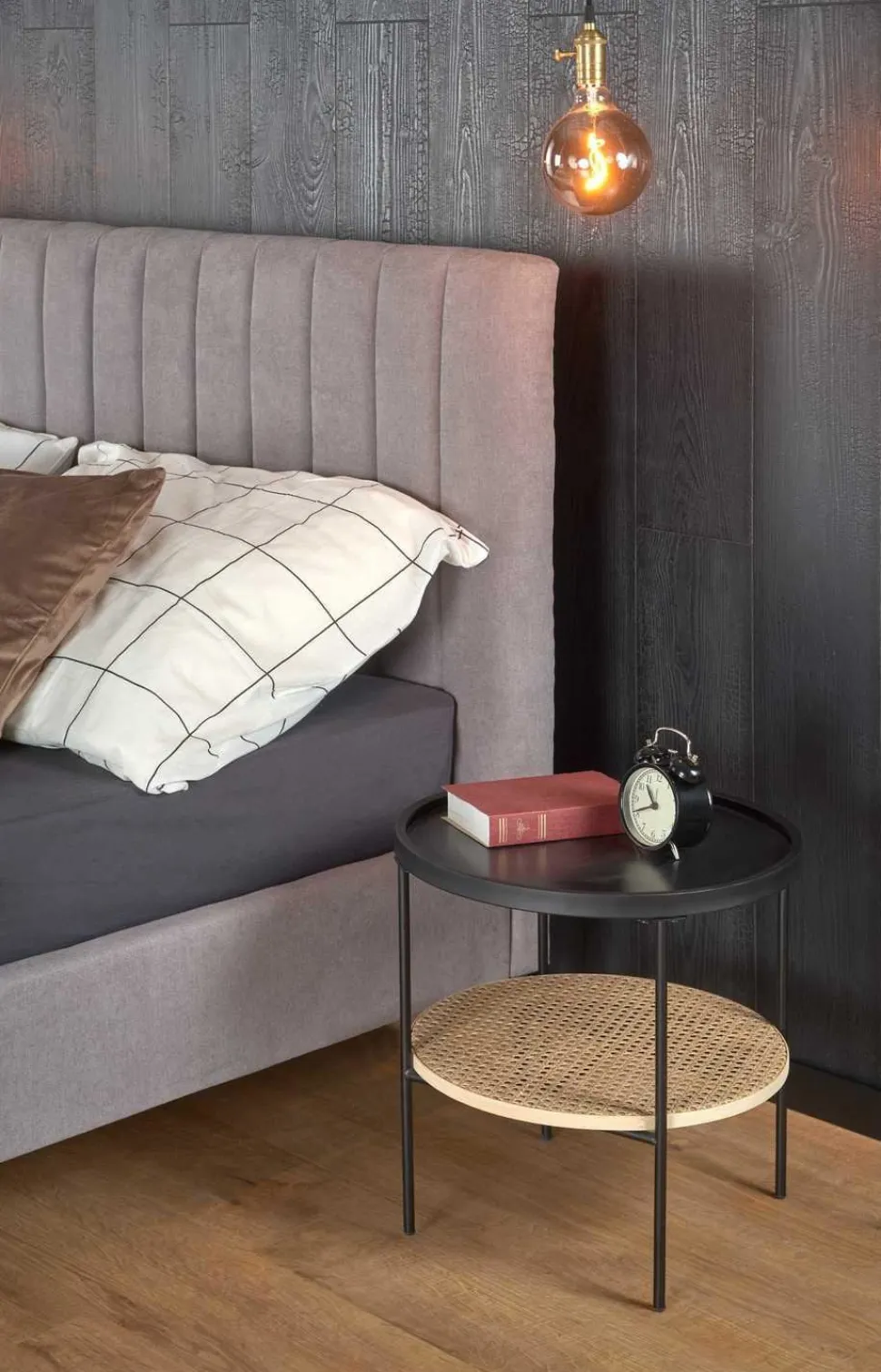 Łóżko Franco 160, jasny popielaty