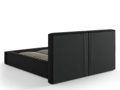 Łóżko Jodie II Black Structured Fabric 160x200