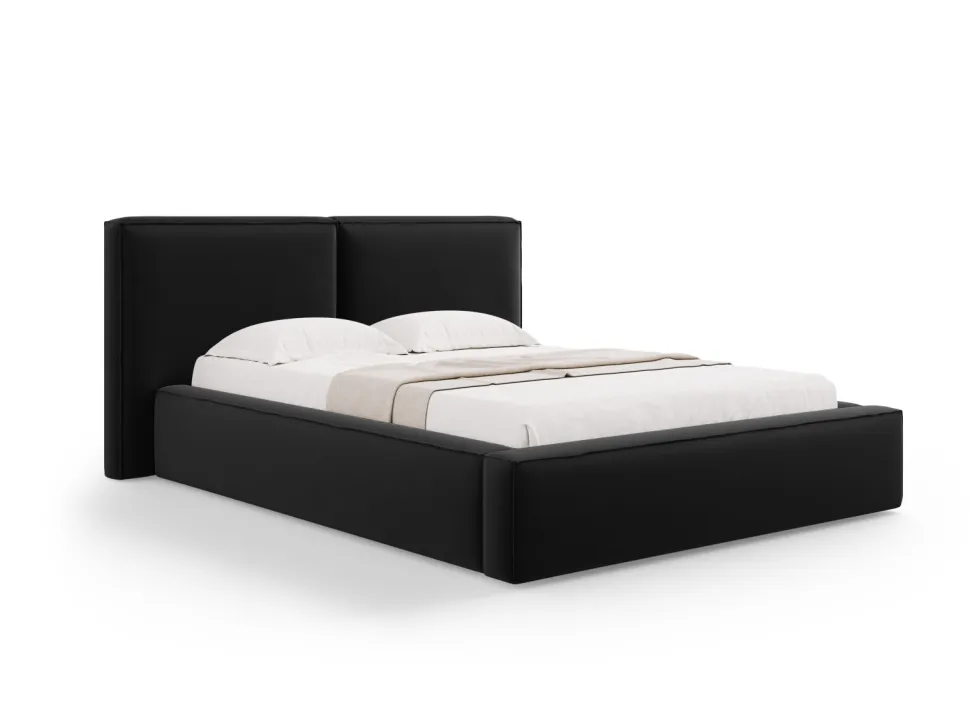 Łóżko Jodie II Black Velvet 200x200