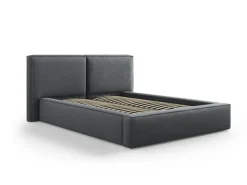 Łóżko Jodie II Dark Grey Structured Fabric 140x200