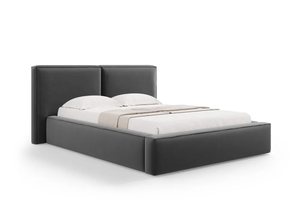 Łóżko Jodie II Grey Velvet 200x200