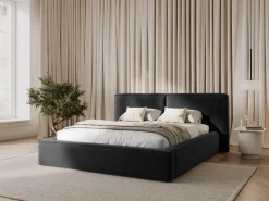 Łóżko Jodie II Grey Velvet 160x200