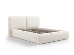 Łóżko Jodie II Light Beige Structured     Fabric 180x200