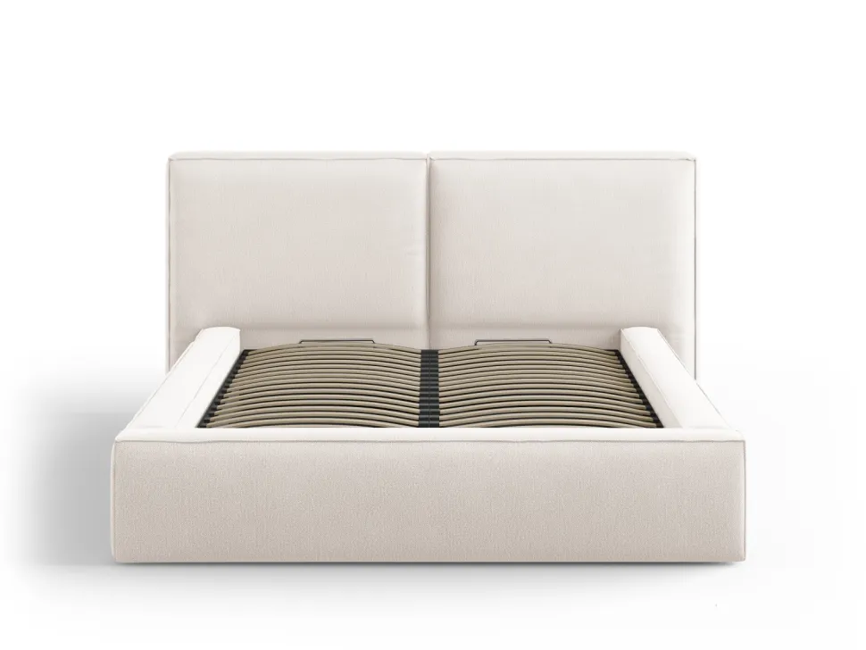 Łóżko Jodie II Light Beige Structured Fabric 160x200