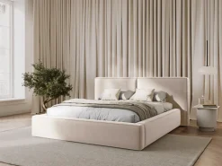 Łóżko Jodie II Light Beige Velvet 140x200