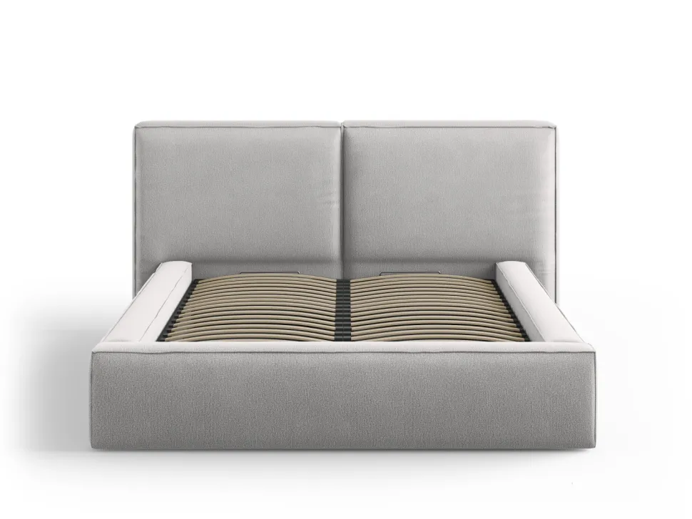 Łóżko Jodie II Light Grey Structured Fabric 140x200