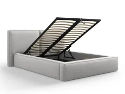 Łóżko Jodie II Light Grey Structured Fabric 180x200