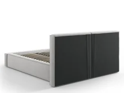 Łóżko Jodie II Light Grey Structured Fabric 160x200