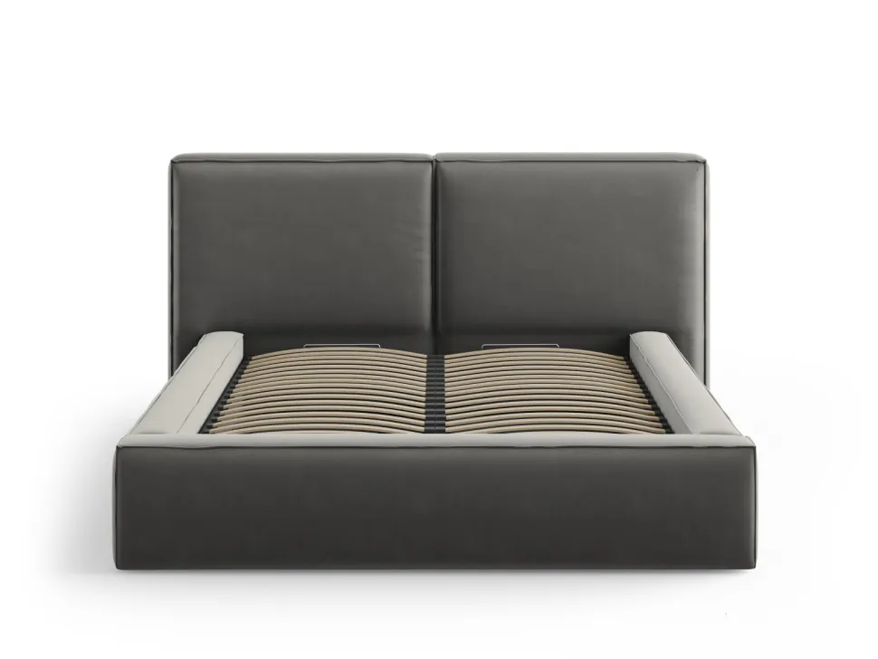 Łóżko Jodie II Light Grey Velvet 180x200