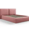Łóżko Jodie II Pink Structured Fabric 140x200