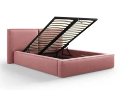 Łóżko Jodie II Pink Structured Fabric 140x200