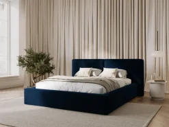 Łóżko Jodie II Royal Blue Velvet 160x200