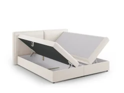 Łóżko Jodie Light Beige Structured Fabric 140x200