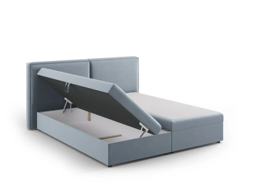 Łóżko Jodie Light Blue Velvet 160x200