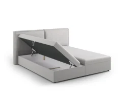 Łóżko Jodie Light Grey Structured Fabric  160x200