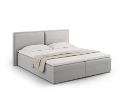 Łóżko Jodie Light Grey Structured Fabric 140x200