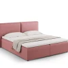 Łóżko Jodie Pink Structured Fabric  160x200