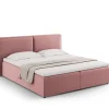 Łóżko Jodie Pink Velvet 140x200